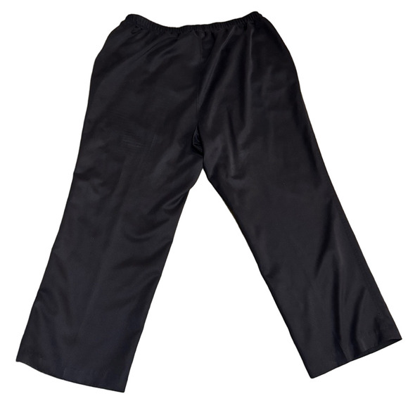Alia Elegant Black Polyester Dress Work Pants Slip On Women Size 18W - Picture 6 of 12